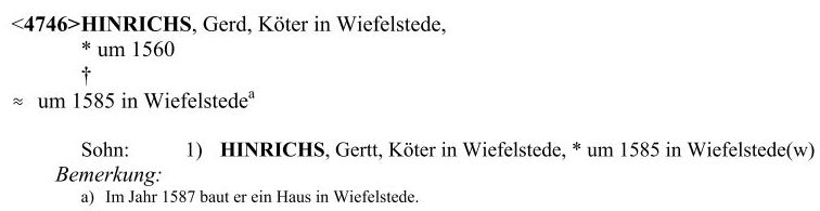 Gerd Hinrichs - Quelle Ortsfamilienbuch